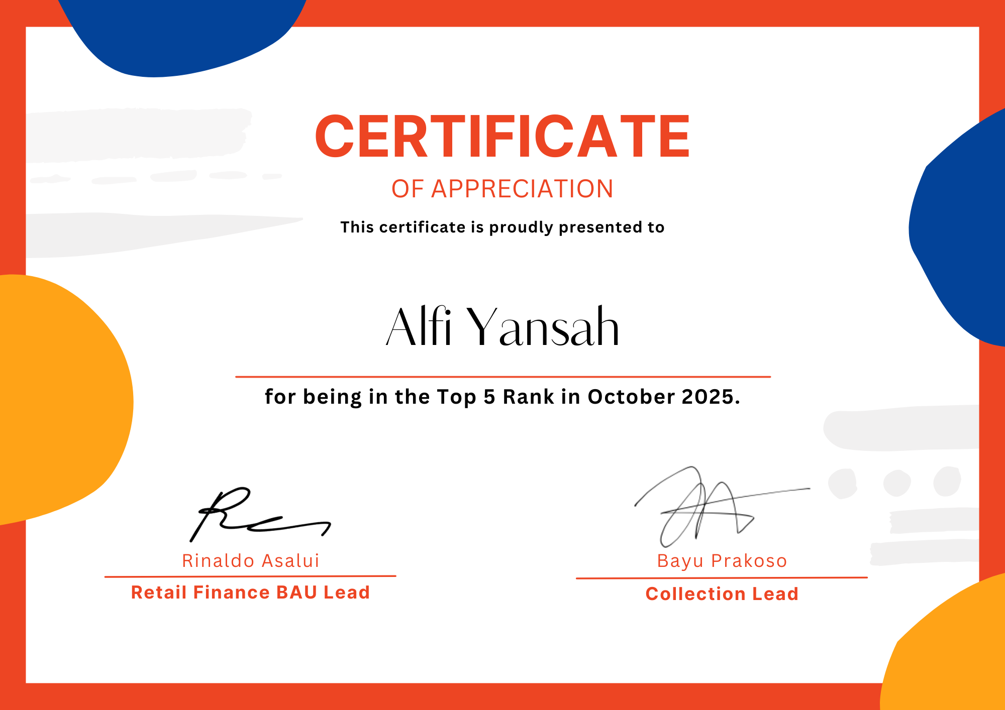 Sertifikat Pelatihan